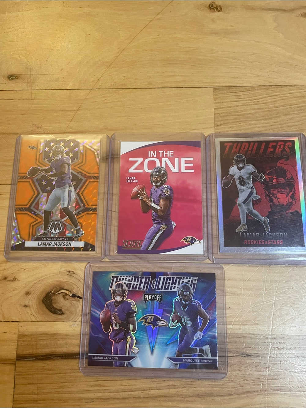 Panini Lamar Jackson Ravens Sports Collection Card Lot of 4